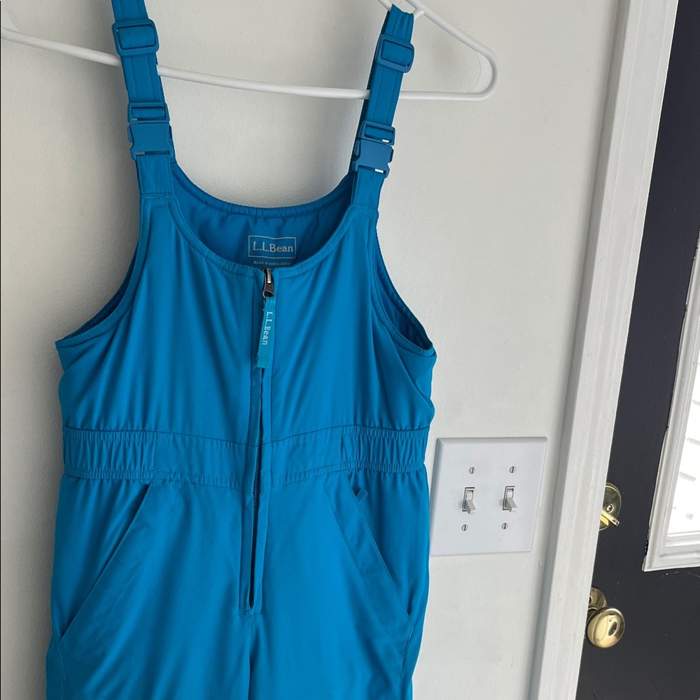 L.L. Bean Teal Bib Overalls
